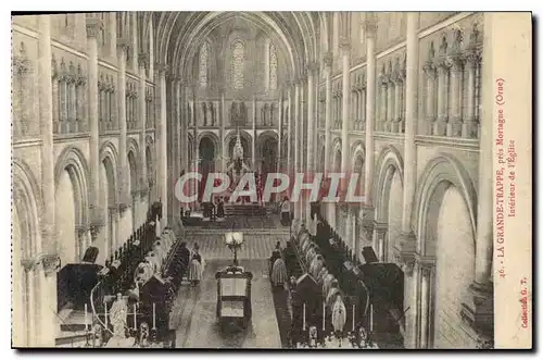 Ansichtskarte AK La Grande Trappe pres Mortagne Orne Interieur de l'Eglise