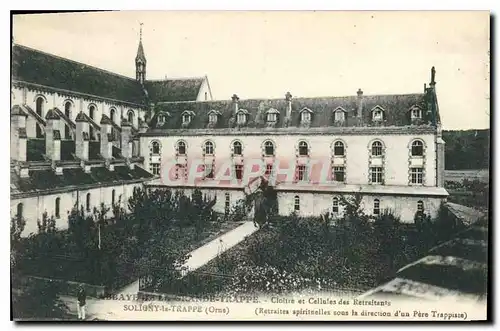 Ansichtskarte AK Abbaye de La Grande Trappe Cloitre et Cellules des Retraitants Orne