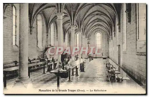 Ansichtskarte AK Monastere de la Grande Trappe Orne Le Refectoire