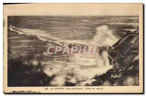 Cartes postales Le Portel Pas de Calais Effet de vagues