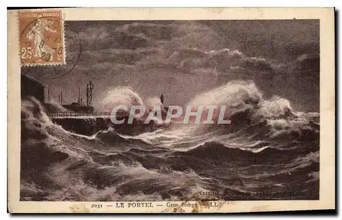 Cartes postales Le Portel Cros temps