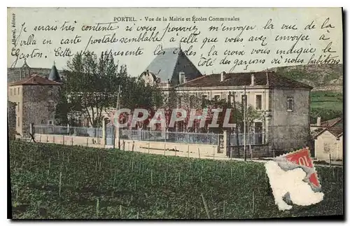 Cartes postales Portel Vue de la Mairie et Ecoles Communales