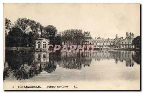 Cartes postales Fontainebleau l'Etang aux Carpes