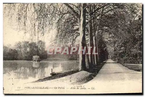 Ansichtskarte AK Fontainebleau Le Palais Allee de Sally