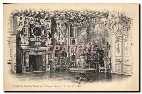Ansichtskarte AK Palais de Fontainebleau Le Salon Francois 1er