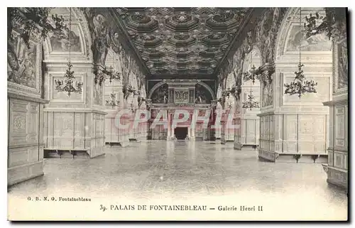 Cartes postales Palais de Fontainebleau Galerie Henri II