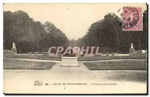 Ansichtskarte AK Palais de Fontainebleau Le Canal et les Cascades