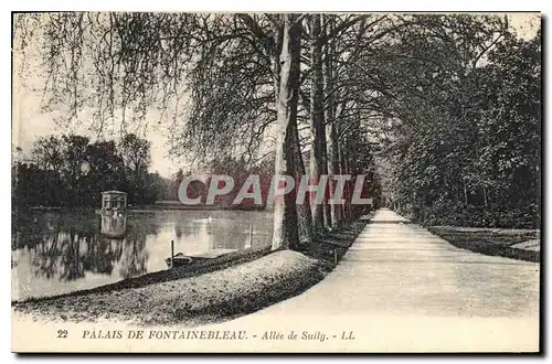 Ansichtskarte AK Palais de Fontainebleau Allee de Sully