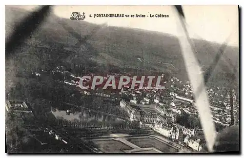 Ansichtskarte AK Fontainebleau vu en Avion Le Chateau