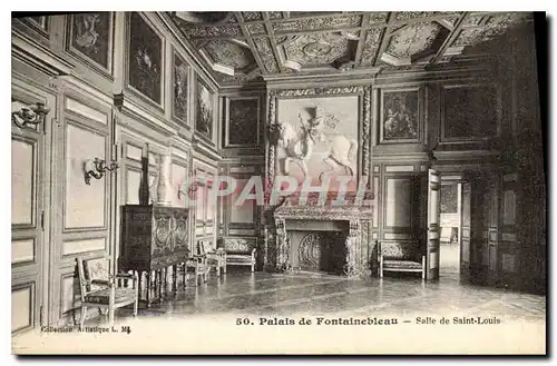 Cartes postales Palais de Fontainebleau Salle de Saint Louis