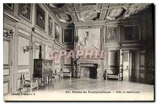 Ansichtskarte AK Palais de Fontainebleau Salle de Saint Louis