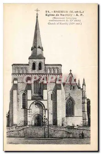 Cartes postales Saumur Maine et Loire Eglise de Nantilly