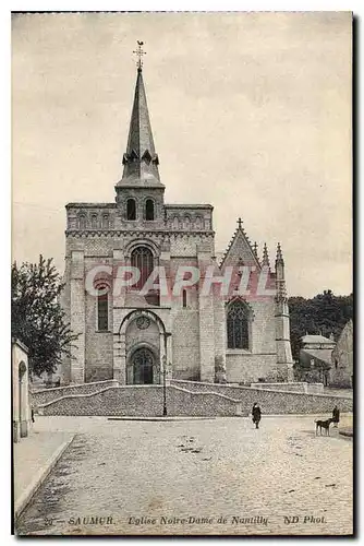 Ansichtskarte AK Saumur Eglise Notre Dame de Nanuilly