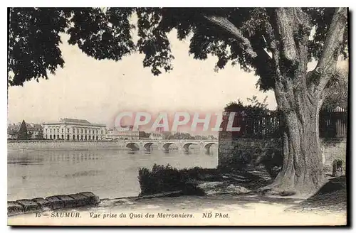 Cartes postales Saumur Vue Prise du Quai des Marronniers