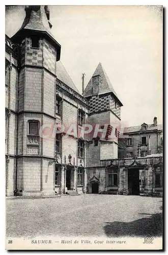 Cartes postales Saumur Hotel de Ville Cour interieure