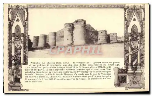 Cartes postales Angers Le Chateau Mon Hist