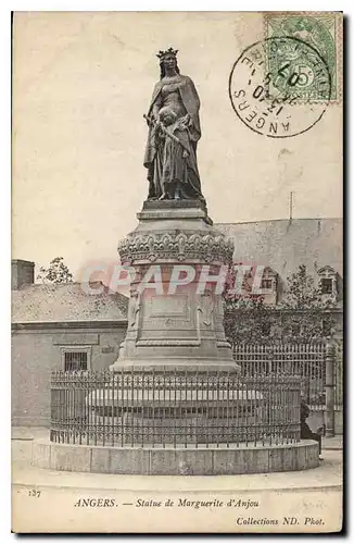 Ansichtskarte AK Angers Statue de Marguerite d'Anjou