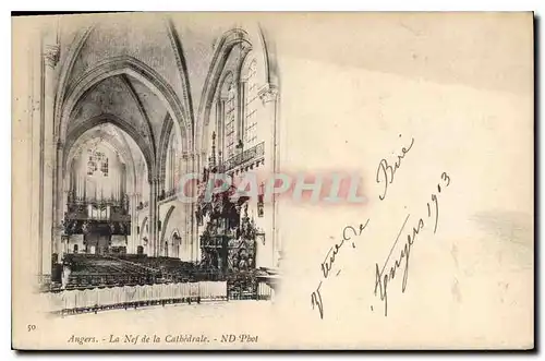 Cartes postales Angers La Nef de la Cathedrale