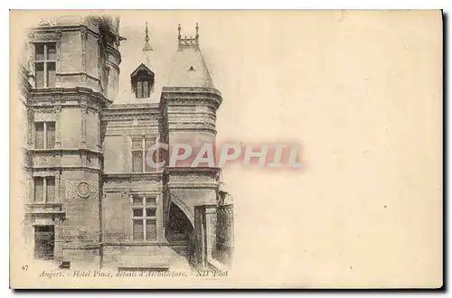 Cartes postales Angers Hotel Pince details d'Architecture