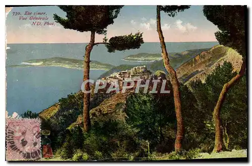 Cartes postales Eze s Mer Vue Generale