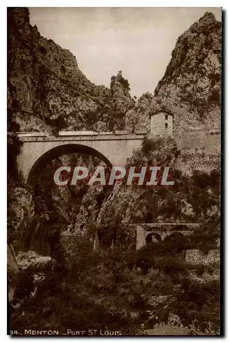 Cartes postales Menton Pont St Louis