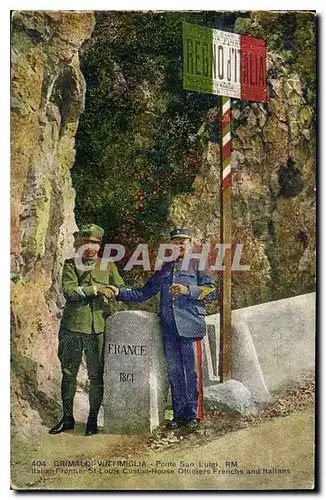 Cartes postales Grimaldi Ventimiglia Porte San Luigi Douaniers