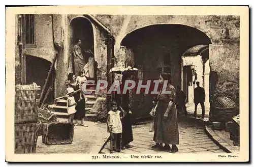 Cartes postales Menton Une Vieille rue