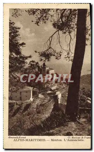 Cartes postales Alpes Maritimes Menton L'Annonciata