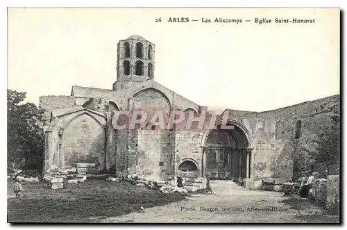 Cartes postales Arles Les Aliscamps Eglise Saint Honorat