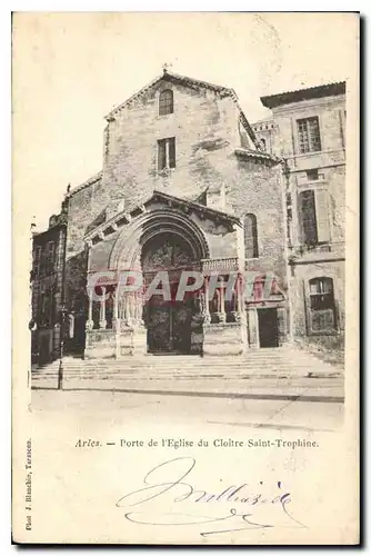 Cartes postales Arles Porte de l'Eglise de Cloitre Saint Trophine