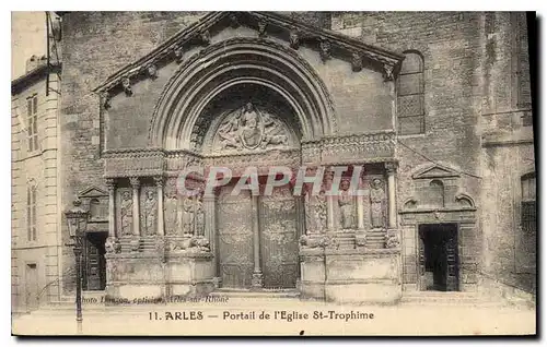 Ansichtskarte AK Arles Portail de l'Eglise St Trophime