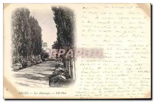 Cartes postales Arles Les Alyscamps Carte 1900