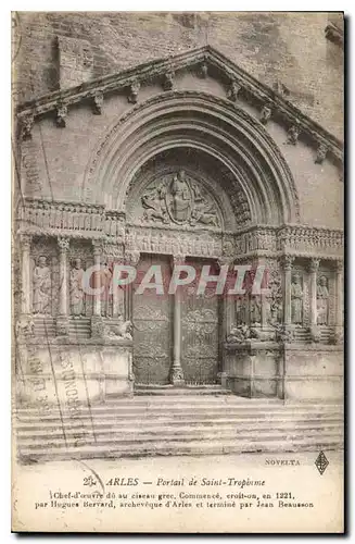 Cartes postales Arles Portail de Saint Trophime