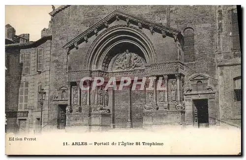 Ansichtskarte AK Arles Portail de l'Eglise St Trophime