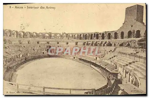 Cartes postales Arles Interieur des Arenes