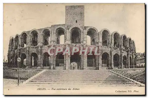 Ansichtskarte AK Arles Vue exterieure des Arenes