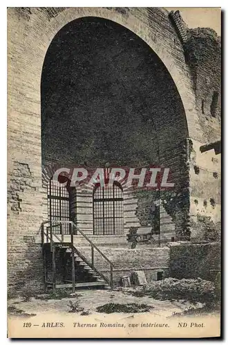 Cartes postales Arles Thermes Romains vue interieure