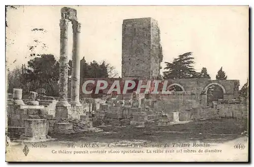 Ansichtskarte AK Arles Colonnes Corinthiennes du Theatre Romain