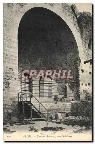 Cartes postales Arles Thermes Romains vue interieure