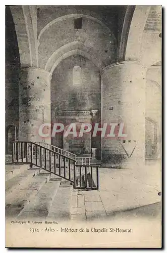 Cartes postales Arles Interieur de la Chapelle St Honorat