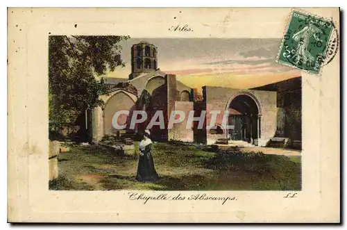 Cartes postales Arles Chapelle des Aliscamps