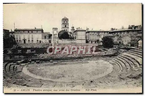 Cartes postales Arles Theatre antique vue prise des Grandins