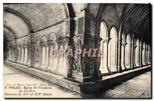 Cartes postales Arles Eglise St Trophime Le Cloitre