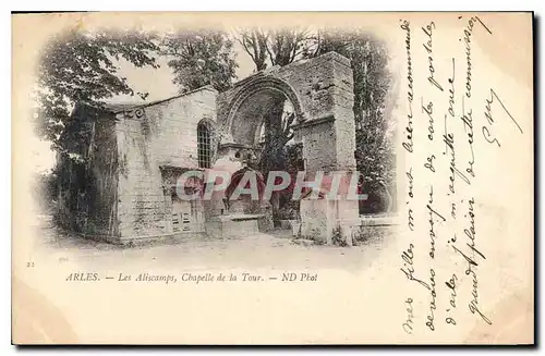 Cartes postales Arles Les Aliscamps Chapelle de la Tour