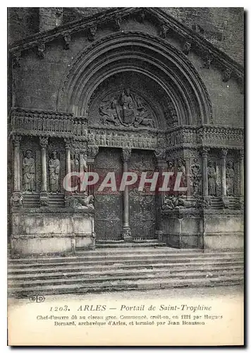 Cartes postales Arles Portail de Saint Trophime