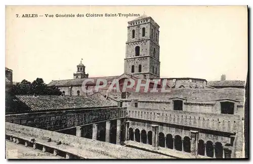 Ansichtskarte AK Arles Vue Generale des Cloitres Saint Trophime