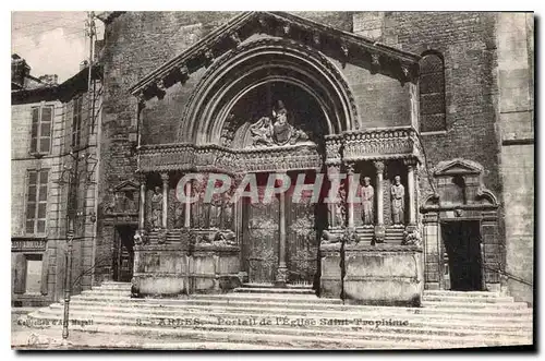 Ansichtskarte AK Arles Portail de l'Eglise Saint Trophime