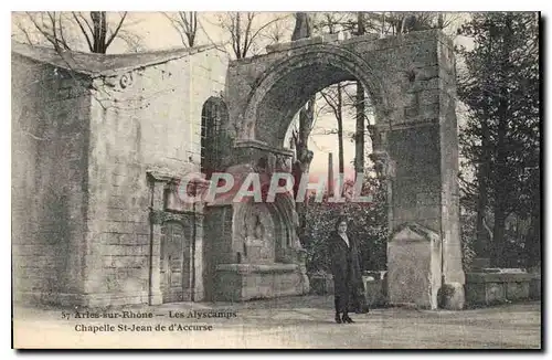 Cartes postales Arles sur Rhone Les Alyscamps Chapelle St Jean de d'Accurse