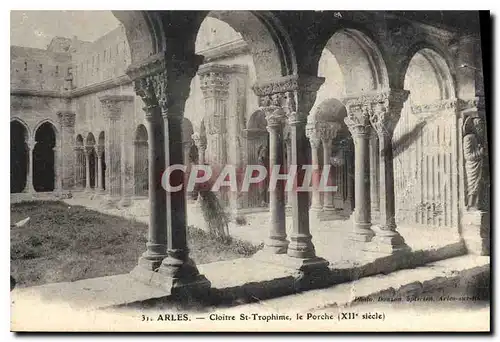 Cartes postales Arles Cloitre Saint Trophime le Porche