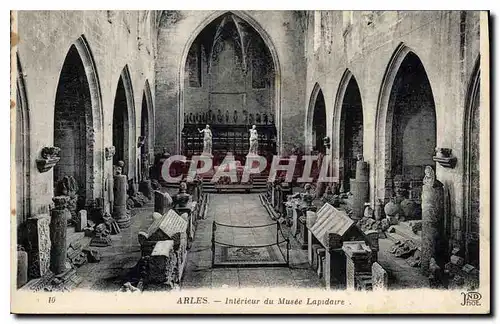 Cartes postales Arles Interieur du Musee Lapidaire